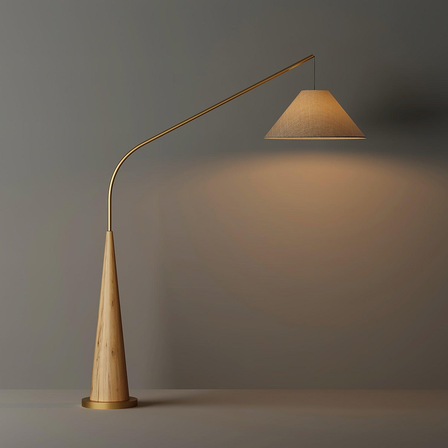 Solense Fabric Floor Lamp-Neutral Decor