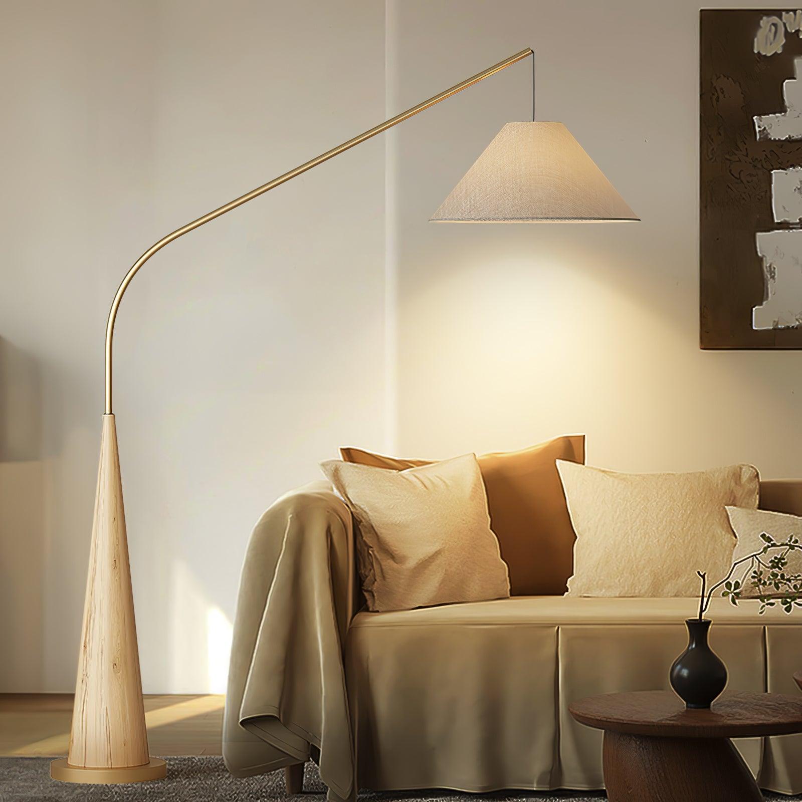 Solense Fabric Floor Lamp-Neutral Decor