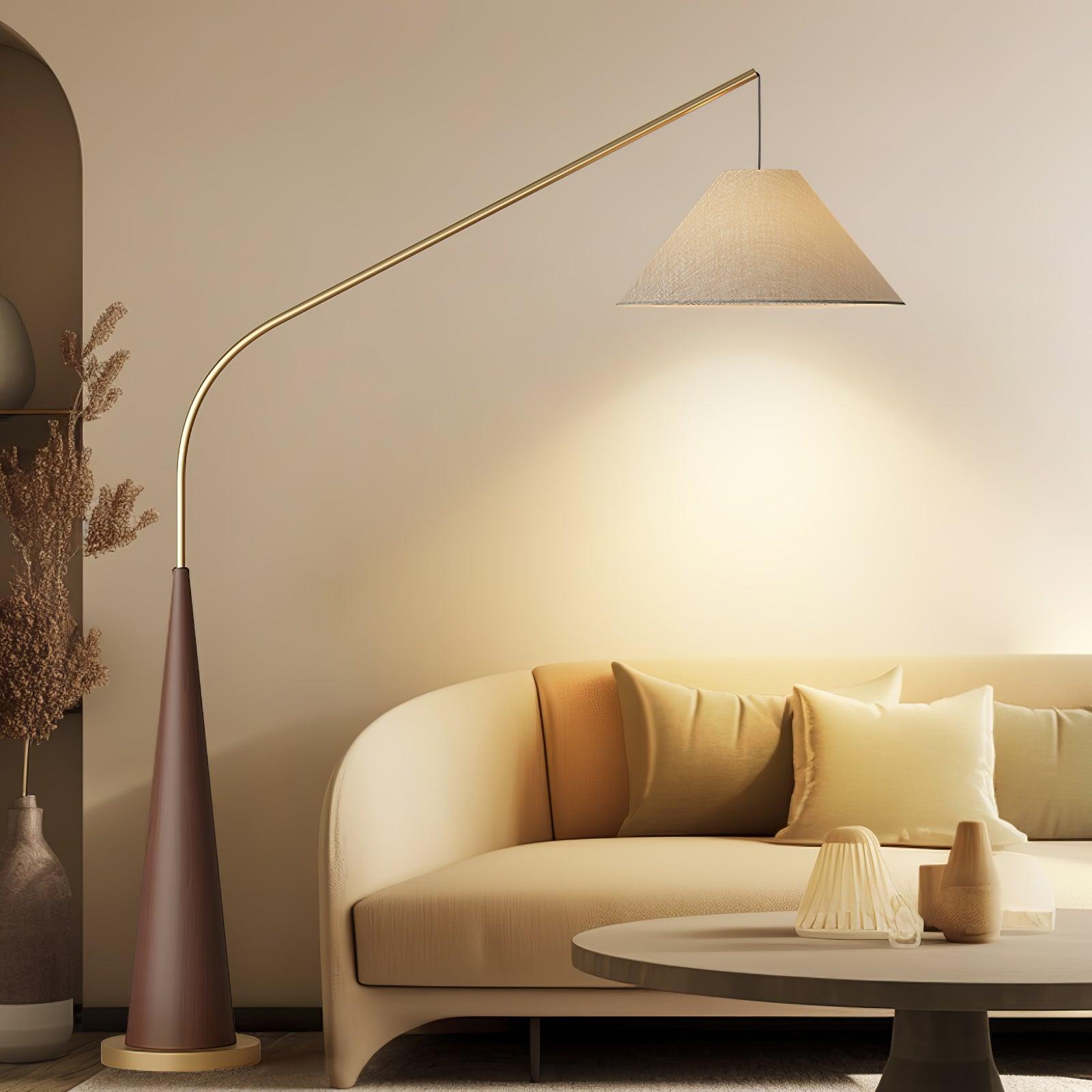 Solense Fabric Floor Lamp-Neutral Decor