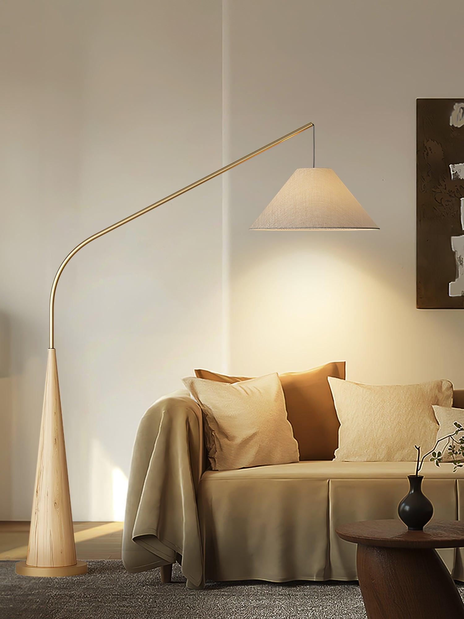 Solense Fabric Floor Lamp-Neutral Decor