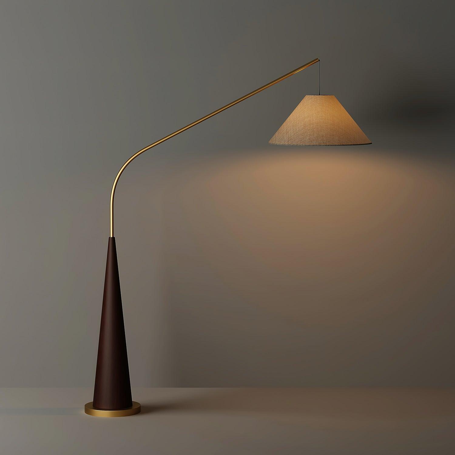Solense Fabric Floor Lamp-Neutral Decor
