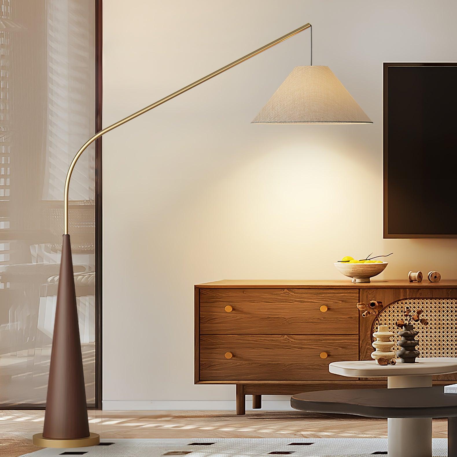Solense Fabric Floor Lamp-Neutral Decor