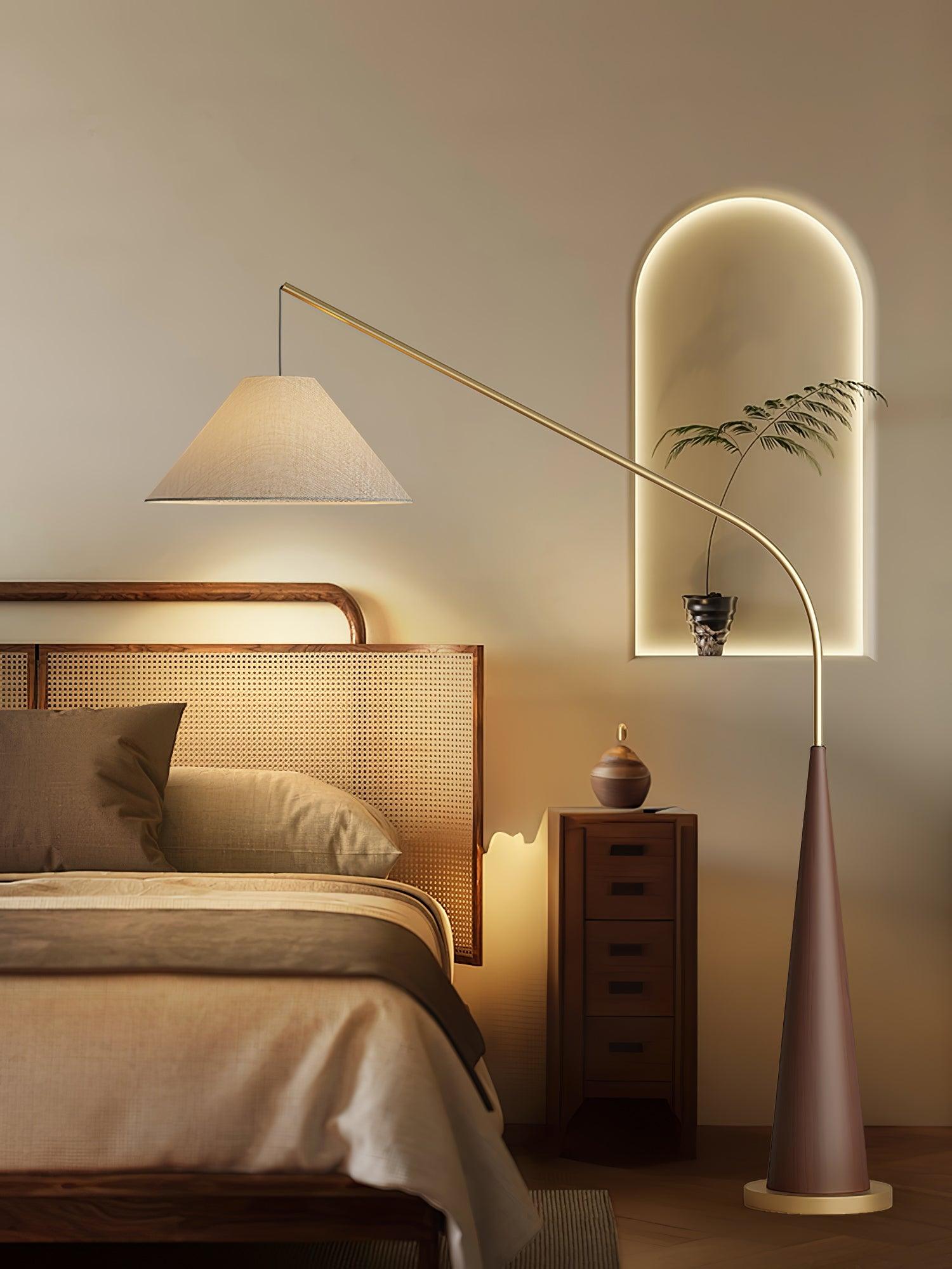 Solense Fabric Floor Lamp-Neutral Decor