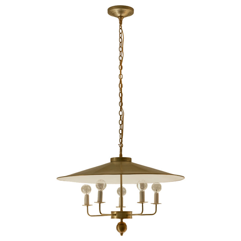 Dimensional diagram of the Gideon Pendant Lamp with measurements.
