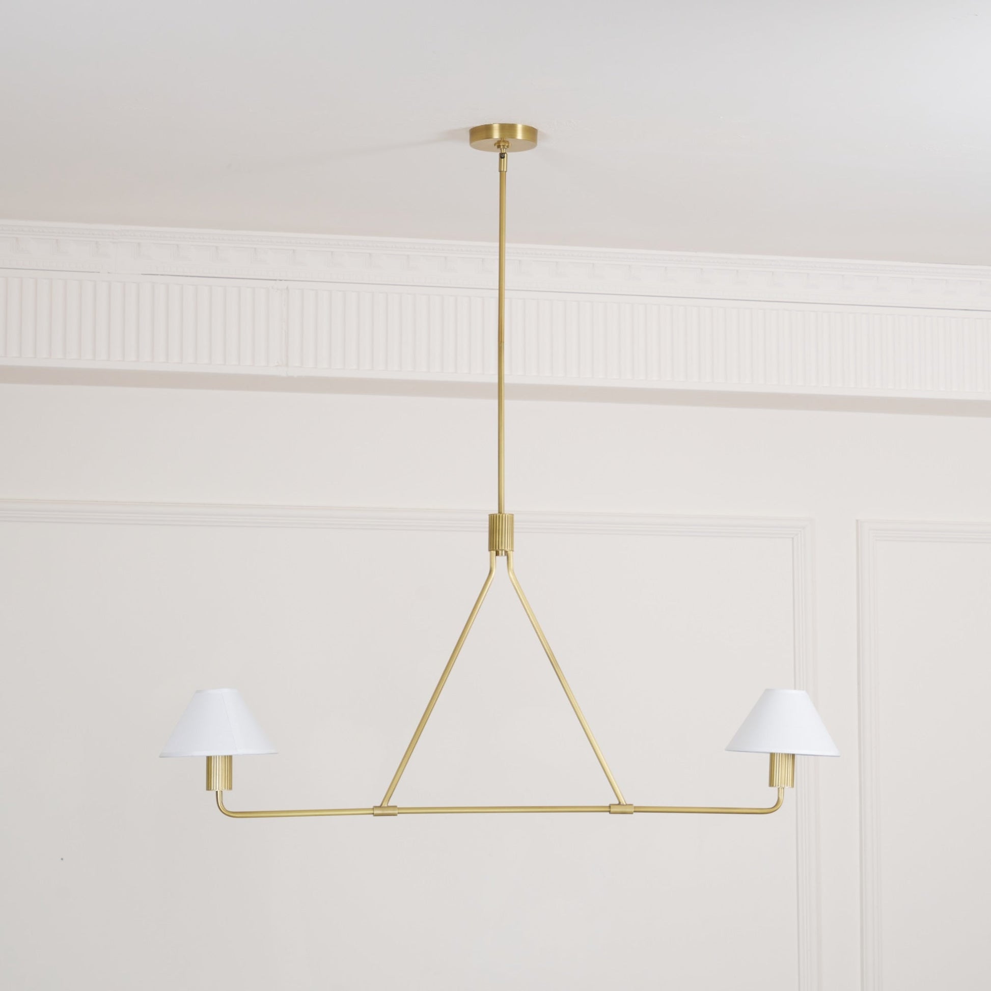 Vase Chandelier Cone Shade Minimalist-Neutral Decor