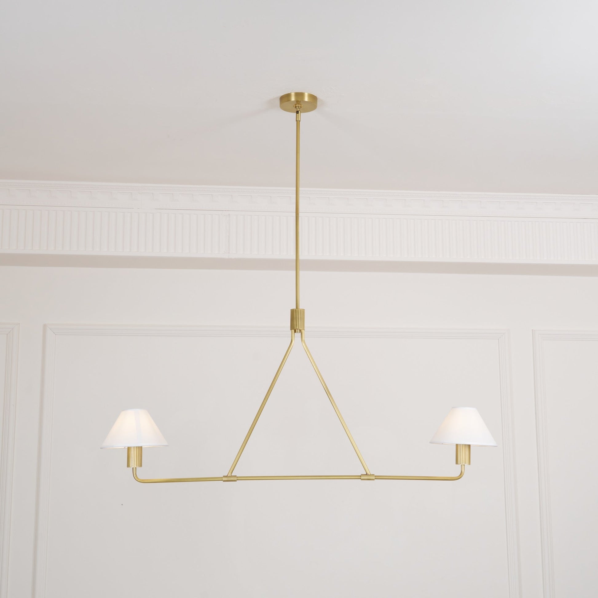 Vase Chandelier Cone Shade Minimalist-Neutral Decor