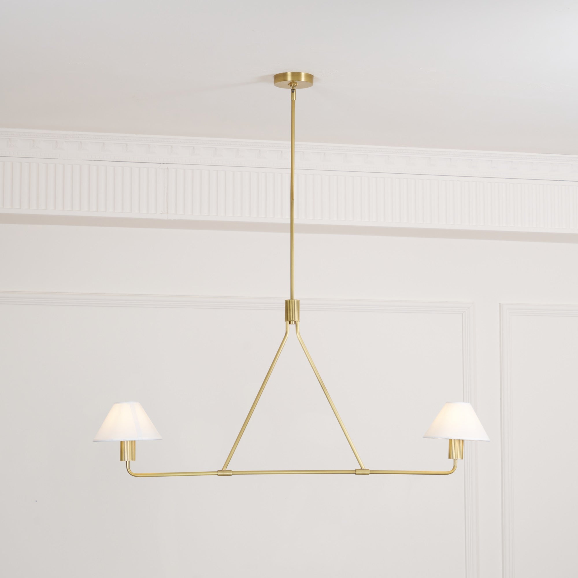 Vase Chandelier Cone Shade Minimalist-Neutral Decor