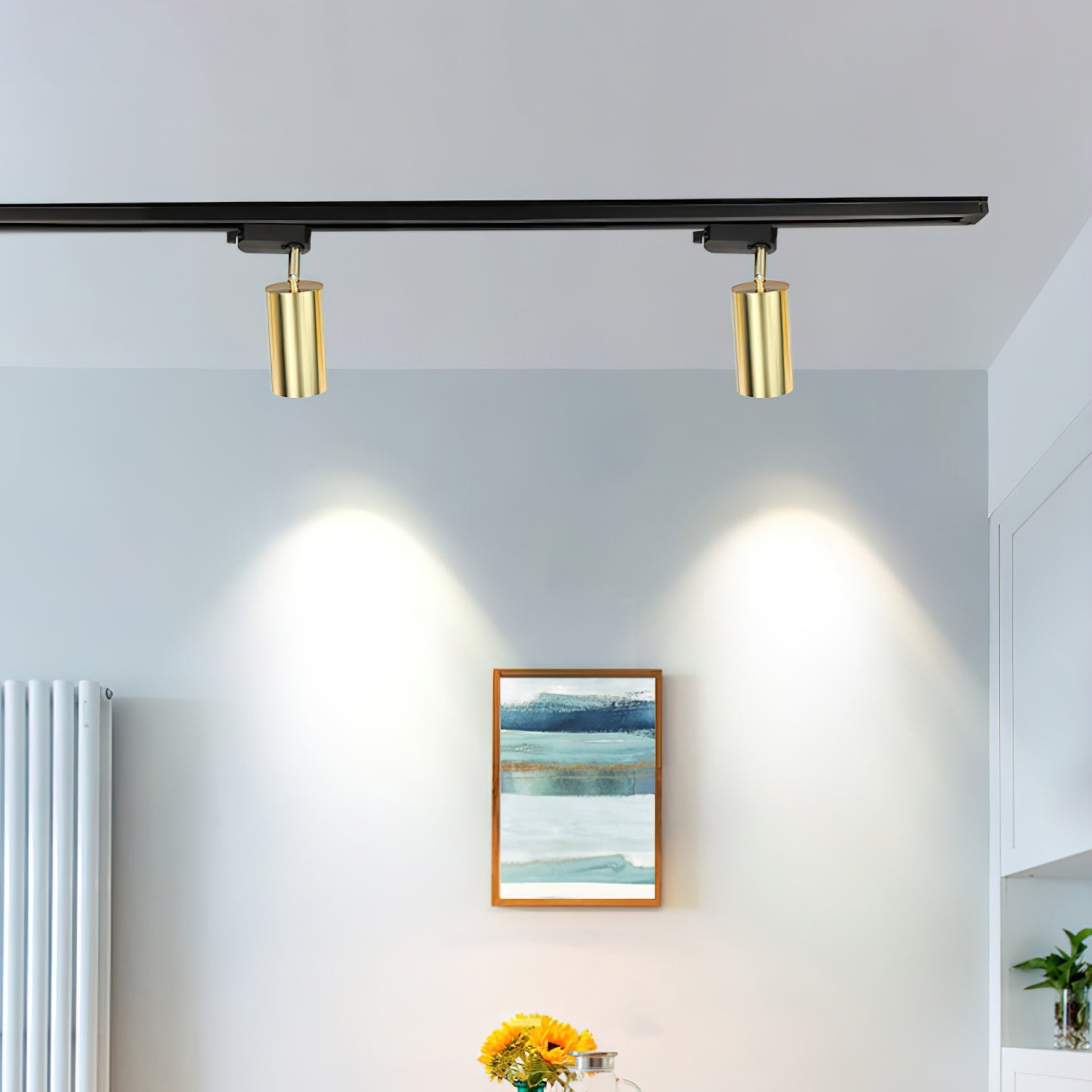 Bera Track Light Gilded Cylindrical for Living Room-Neutral Decor