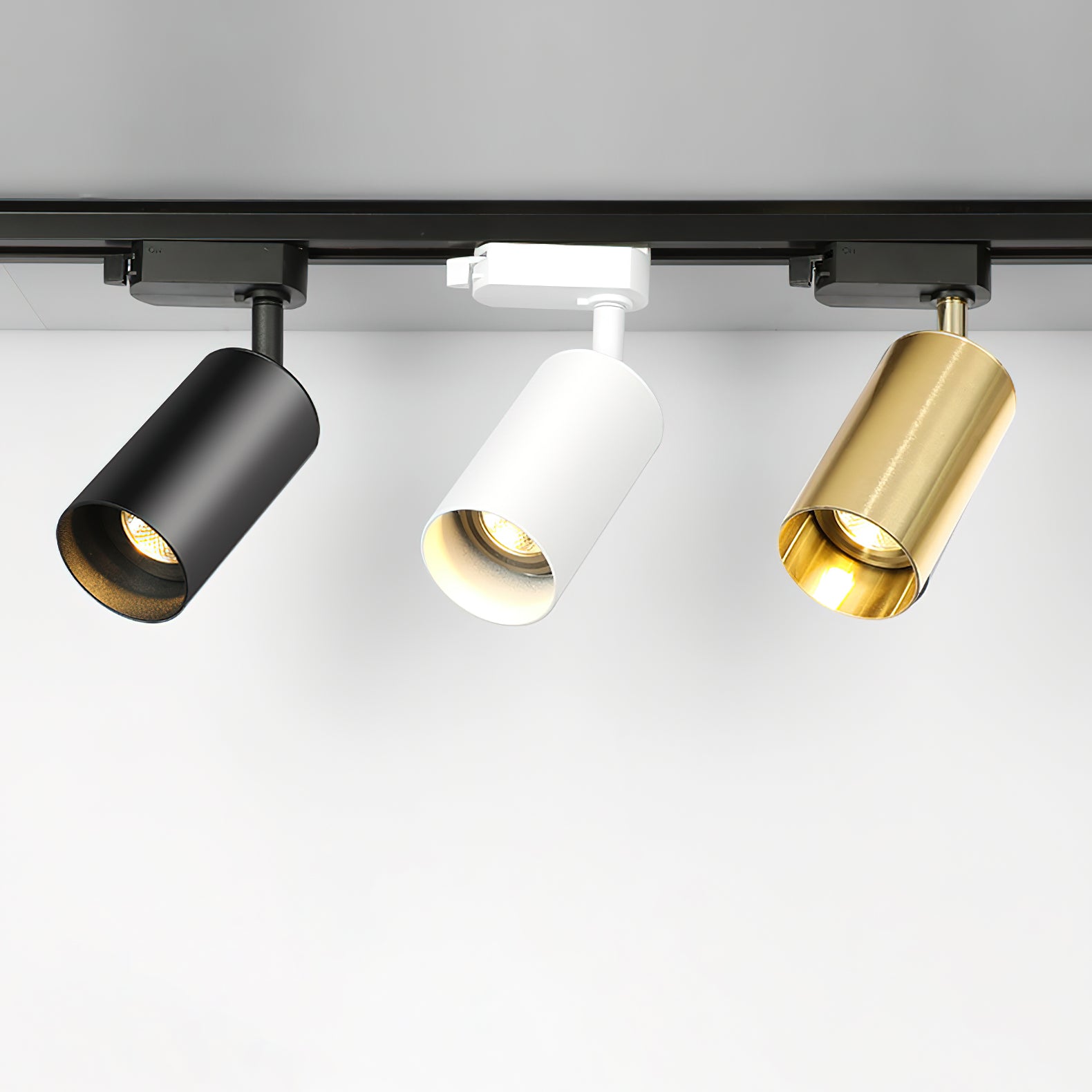 Bera Track Light Gilded Cylindrical for Living Room-Neutral Decor