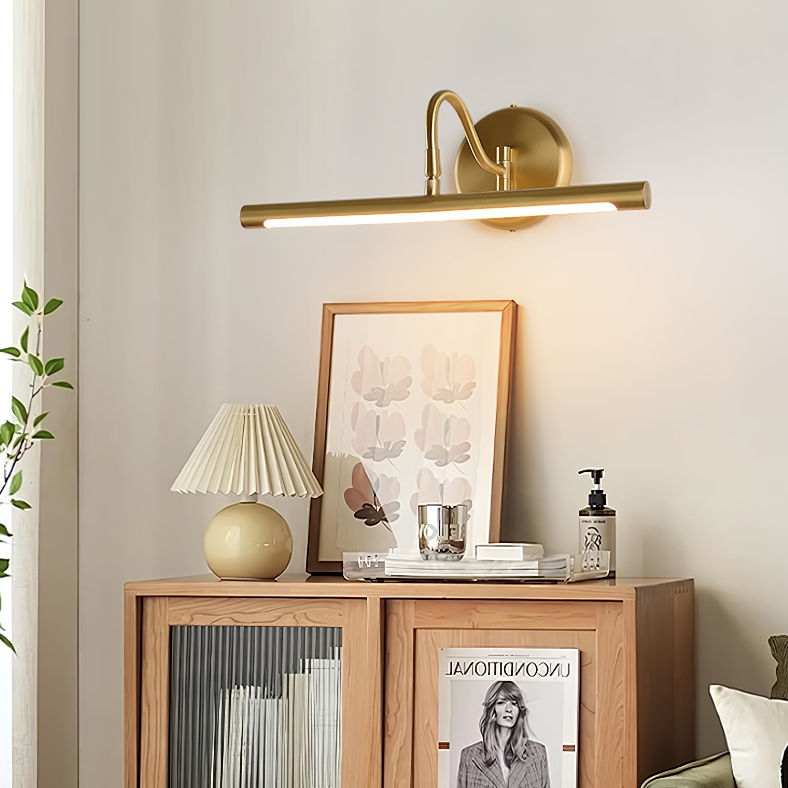 Nina Arc Vanity Wall Light-Neutral Decor