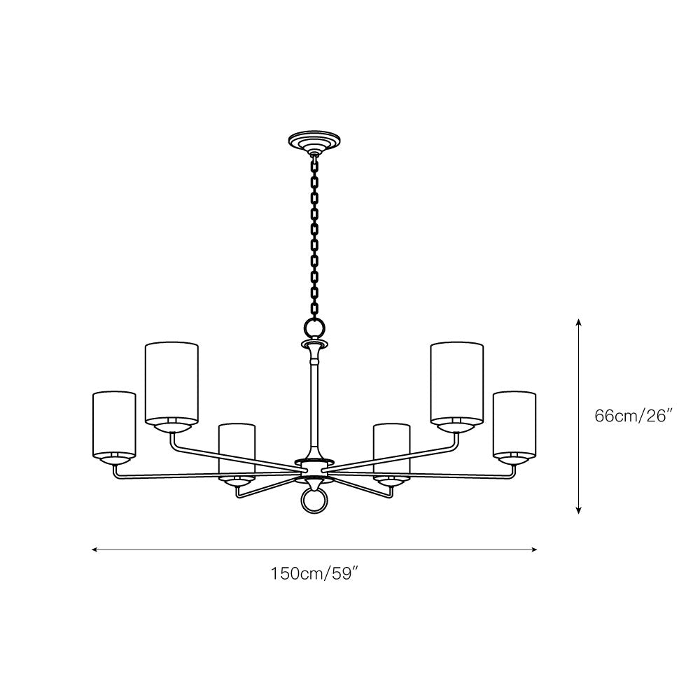 Alistair Fabric Chandelier