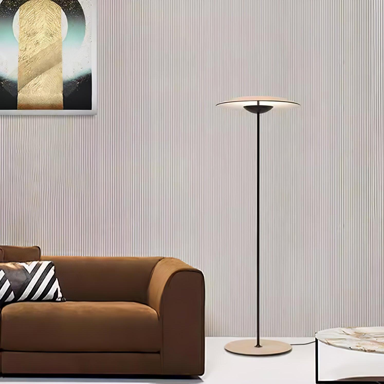 Sathen Aluminum Minimalist Floor Lamp-Neutral Decor