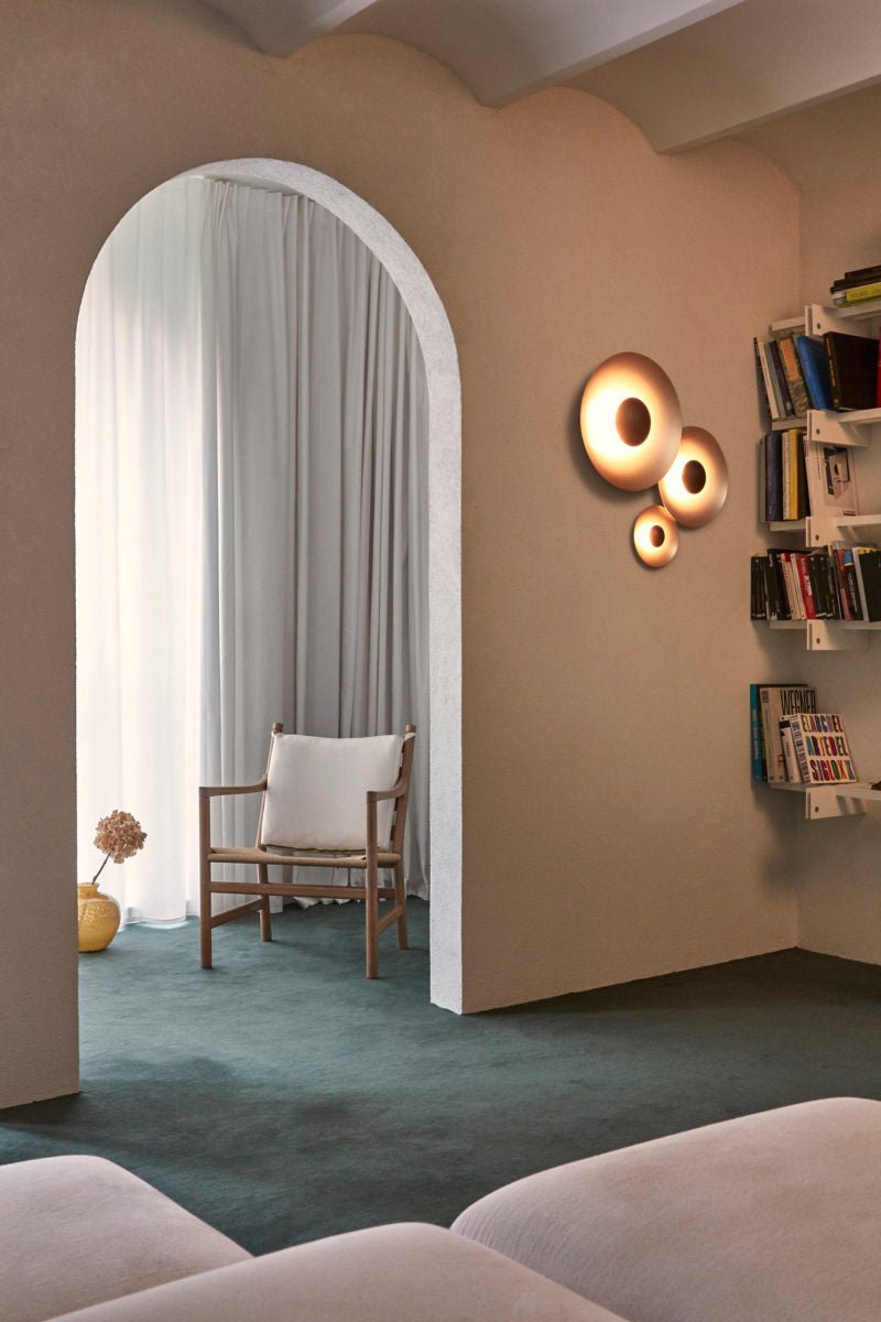Ginger Modern Minimalist Round Wall Lamp-Neutral Decor
