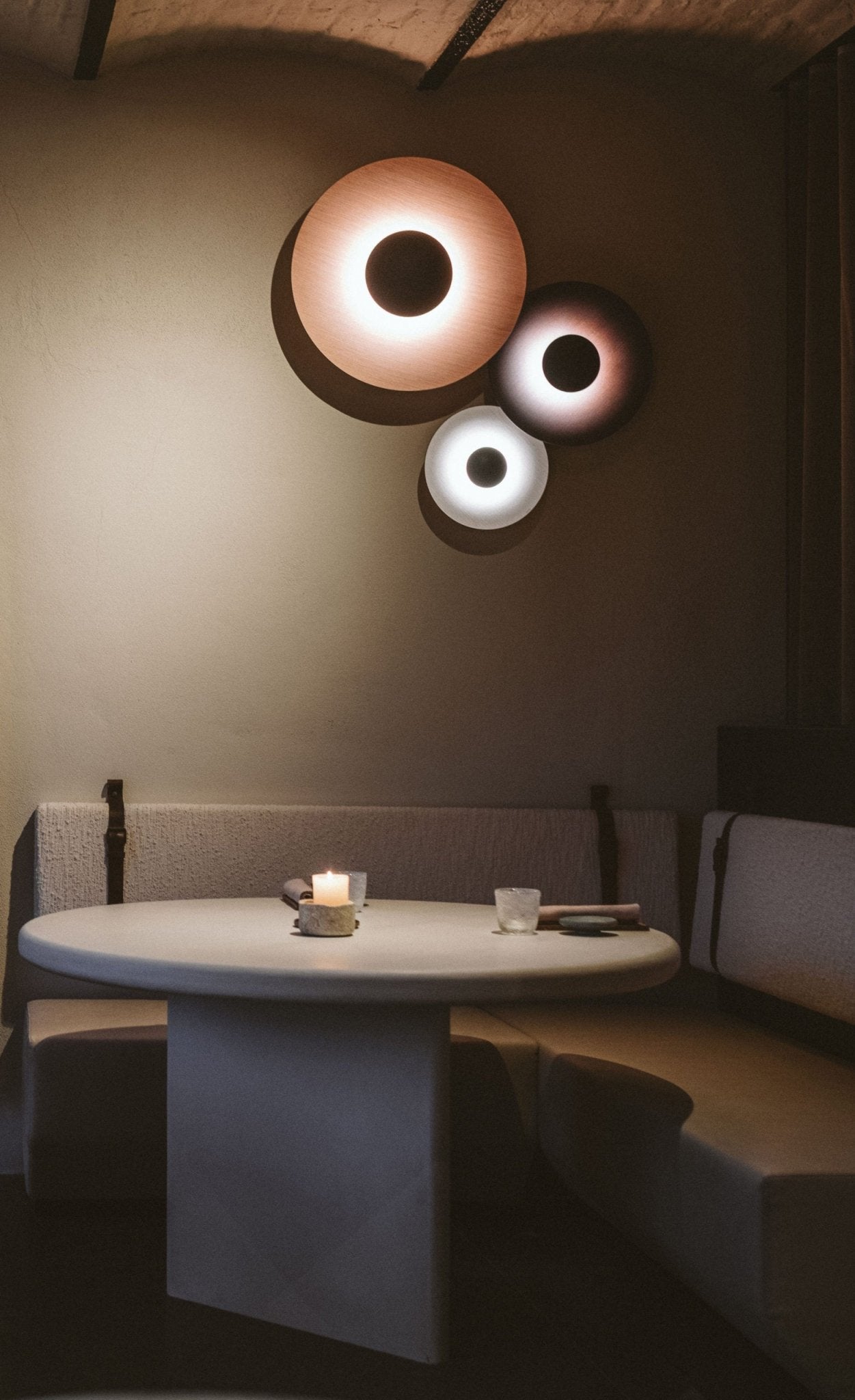 Ginger Modern Minimalist Round Wall Lamp-Neutral Decor