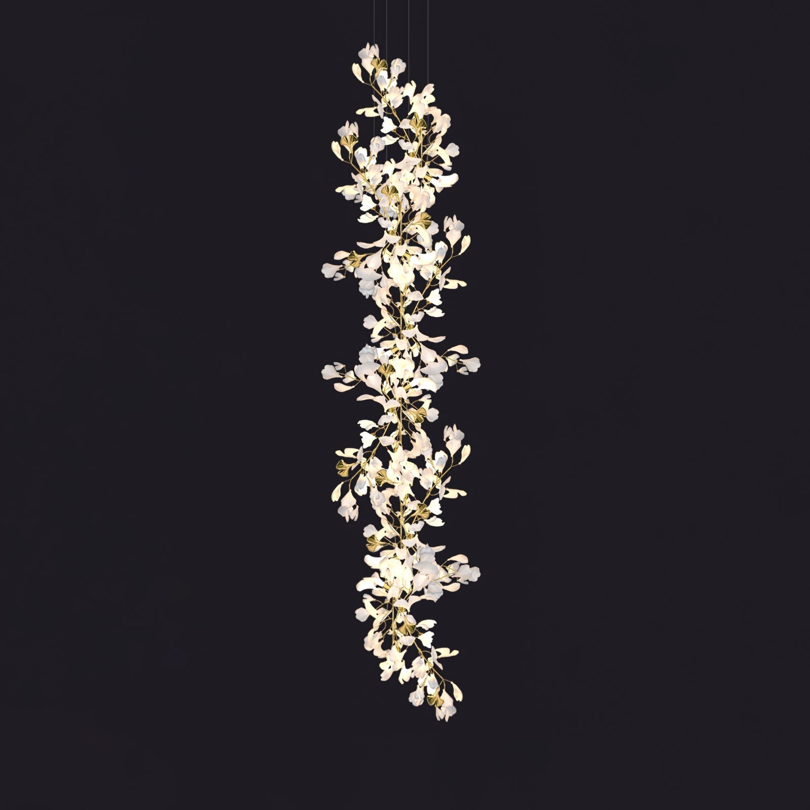 Eurzoris Gingko Leaf Chandelier-Neutral Decor