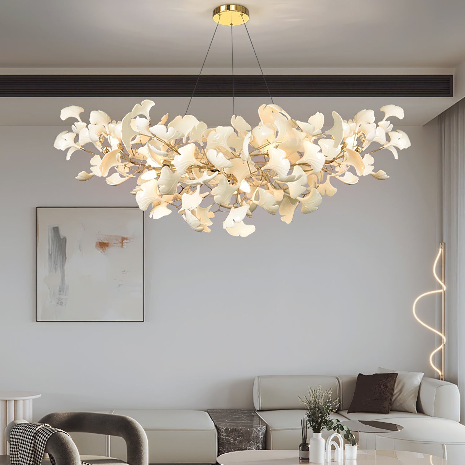 Metr Luxury Chandelier Ceramics Living Room U arc shape