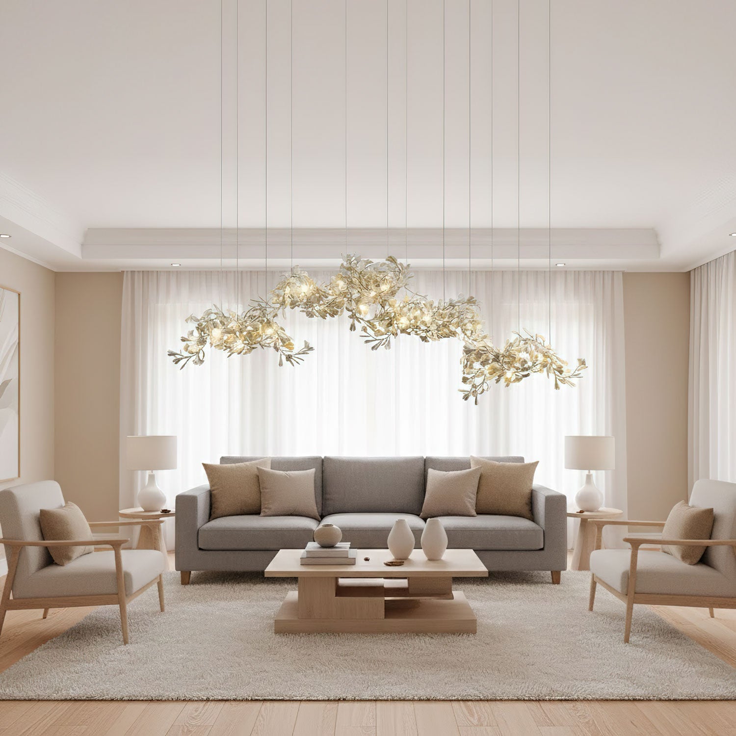Gingko Chandelier C-Neutral Decor