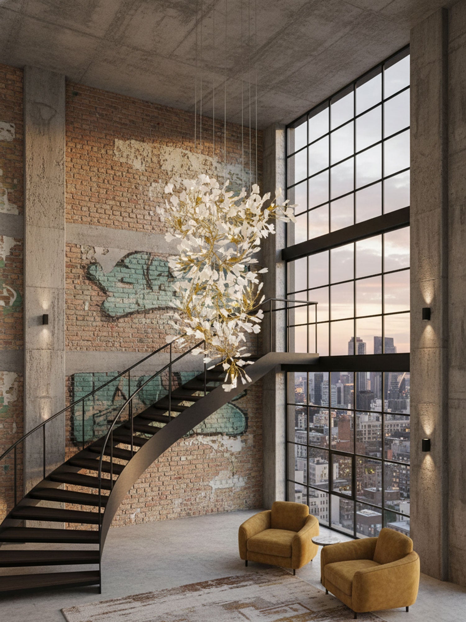 Gingko Chandelier F-Neutral Decor