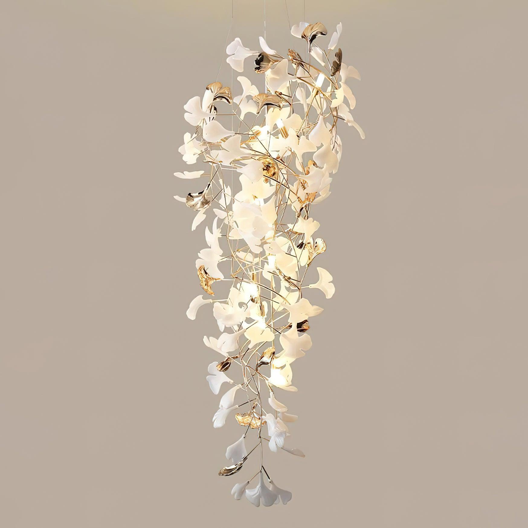 Claire Luxury Gingko Chandelier-Neutral Decor