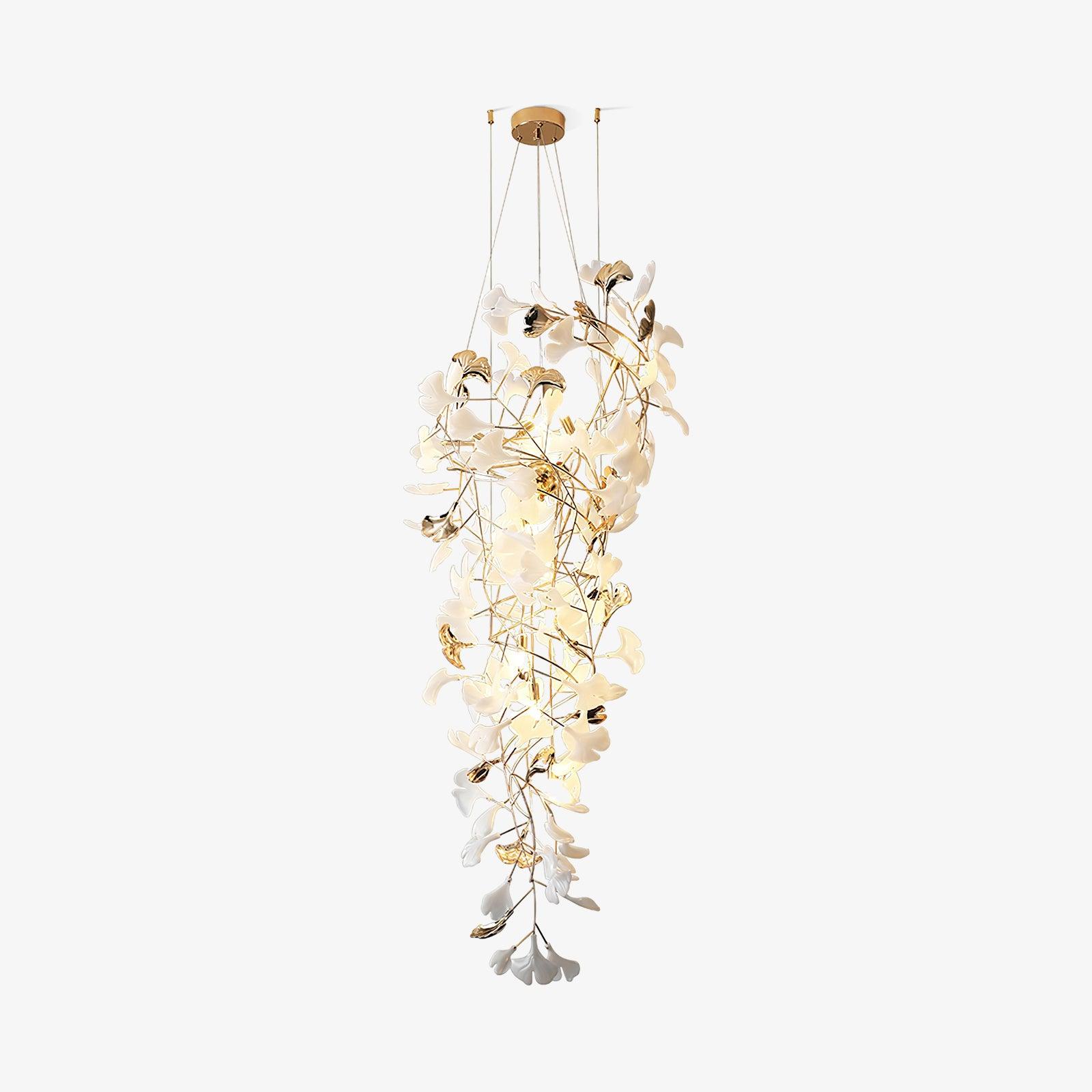 Claire Luxury Gingko Chandelier-Neutral Decor