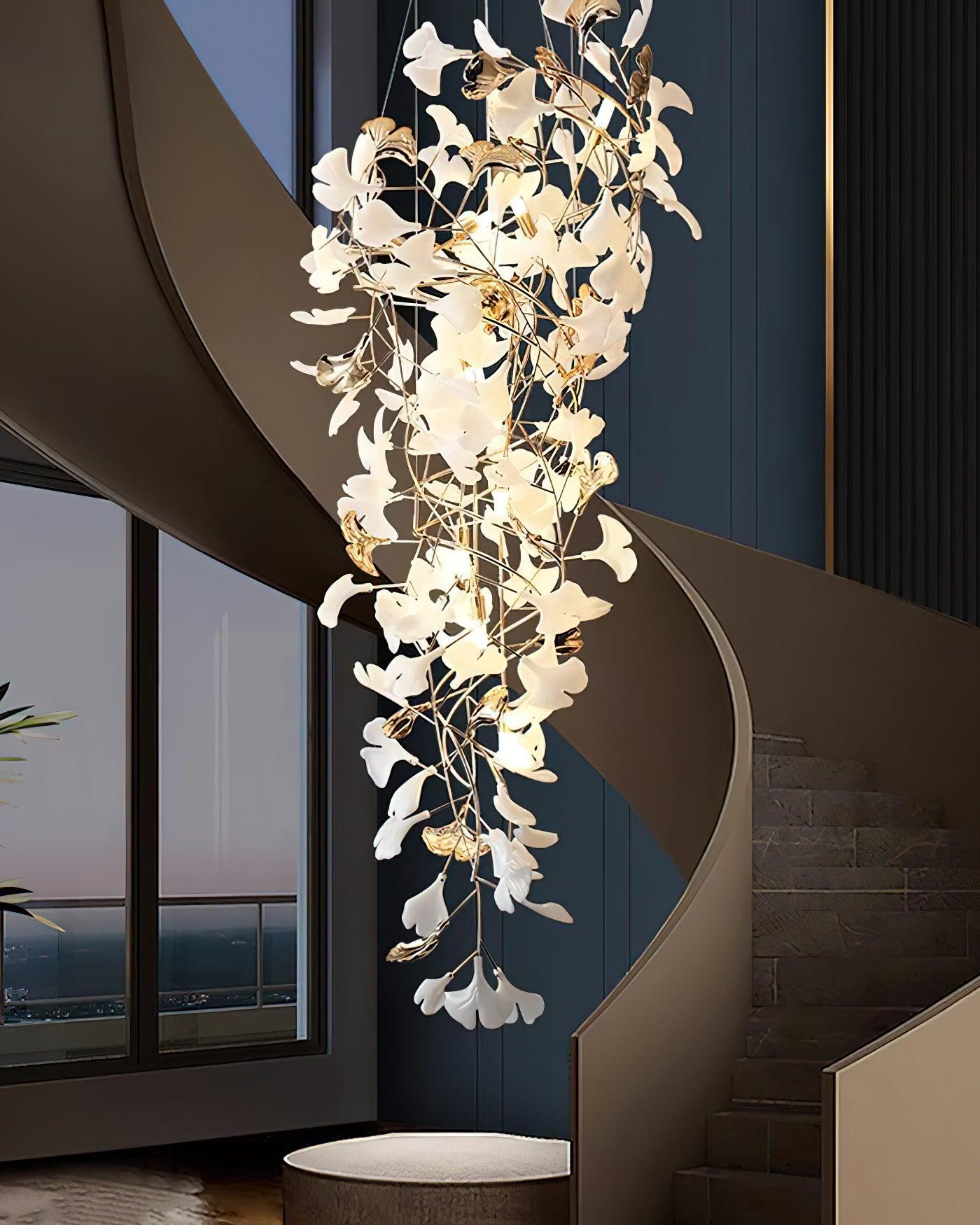 Claire Luxury Gingko Chandelier-Neutral Decor