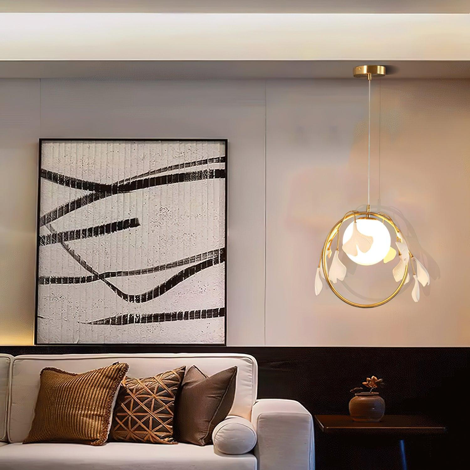 Alemu Ceramic Artistic Pendant Lamp-Neutral Decor