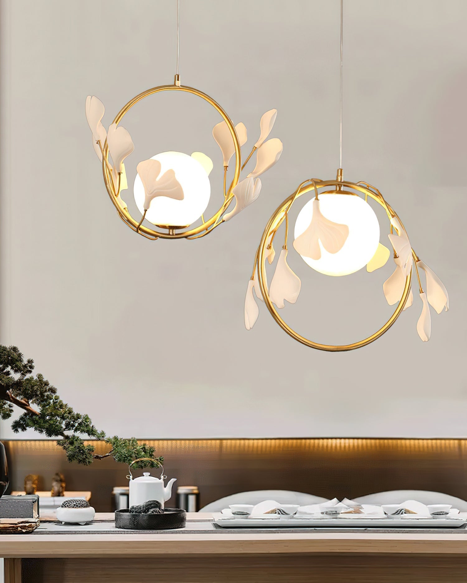 Alemu Ceramic Artistic Pendant Lamp-Neutral Decor
