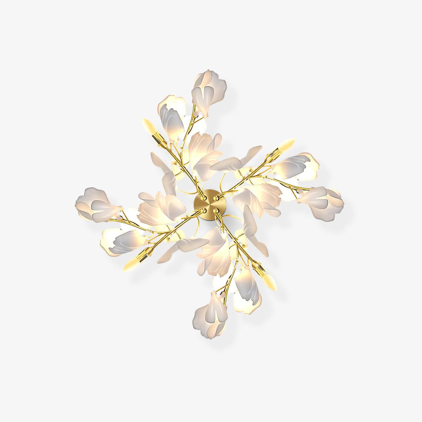 Gavriel Gingko Flowers Ceramics Wall Lamp-Neutral Decor