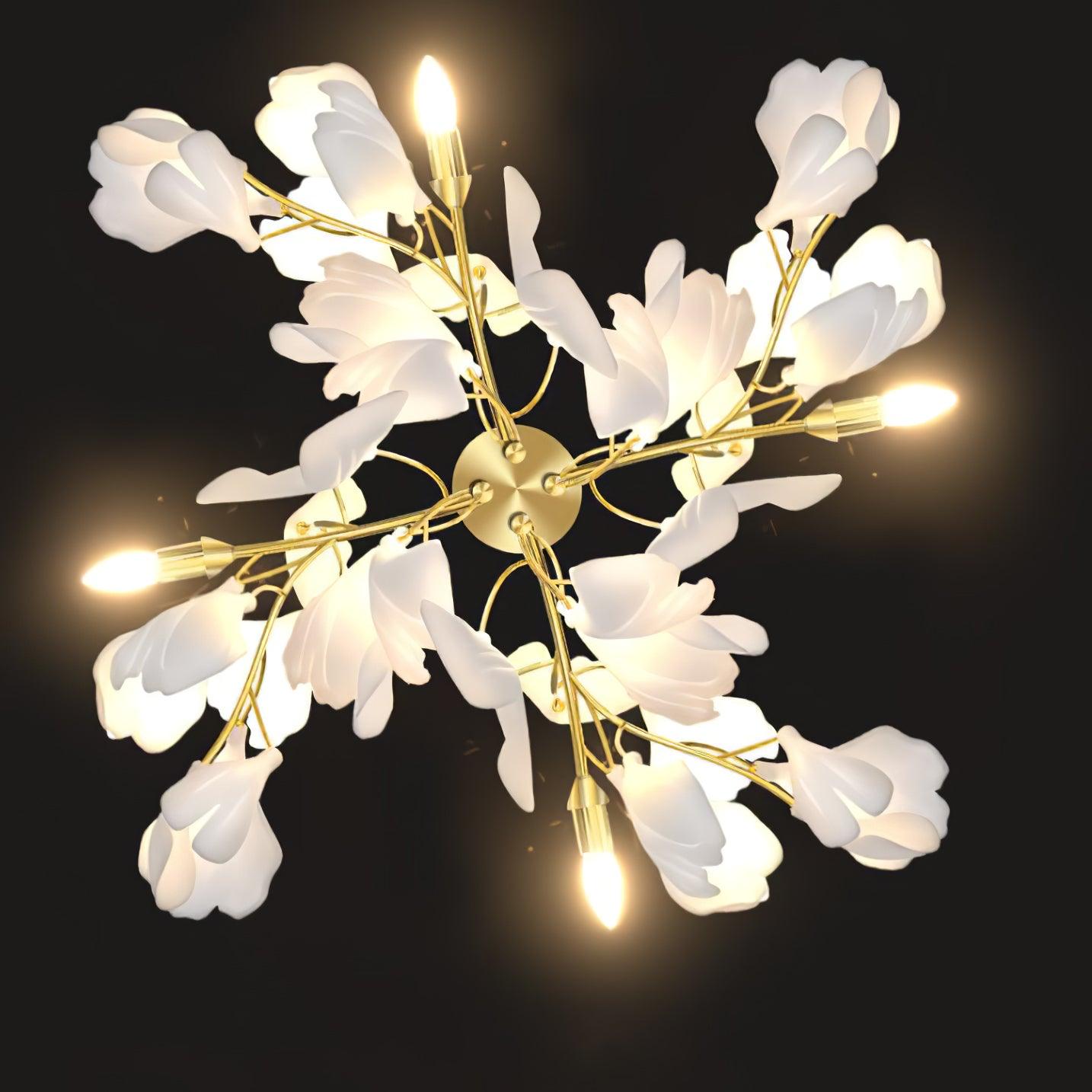 Gavriel Gingko Flowers Ceramics Wall Lamp-Neutral Decor