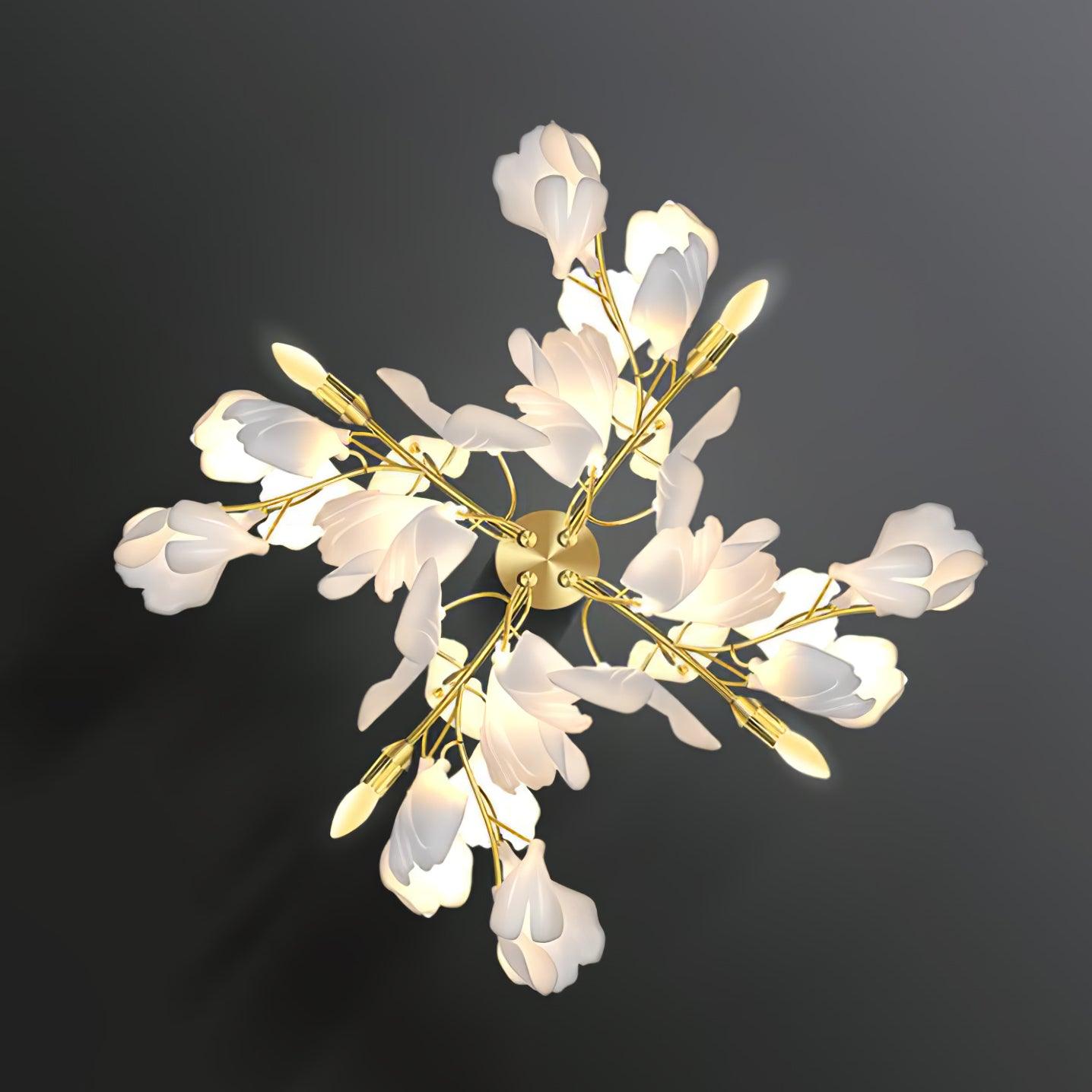 Gavriel Gingko Flowers Ceramics Wall Lamp-Neutral Decor