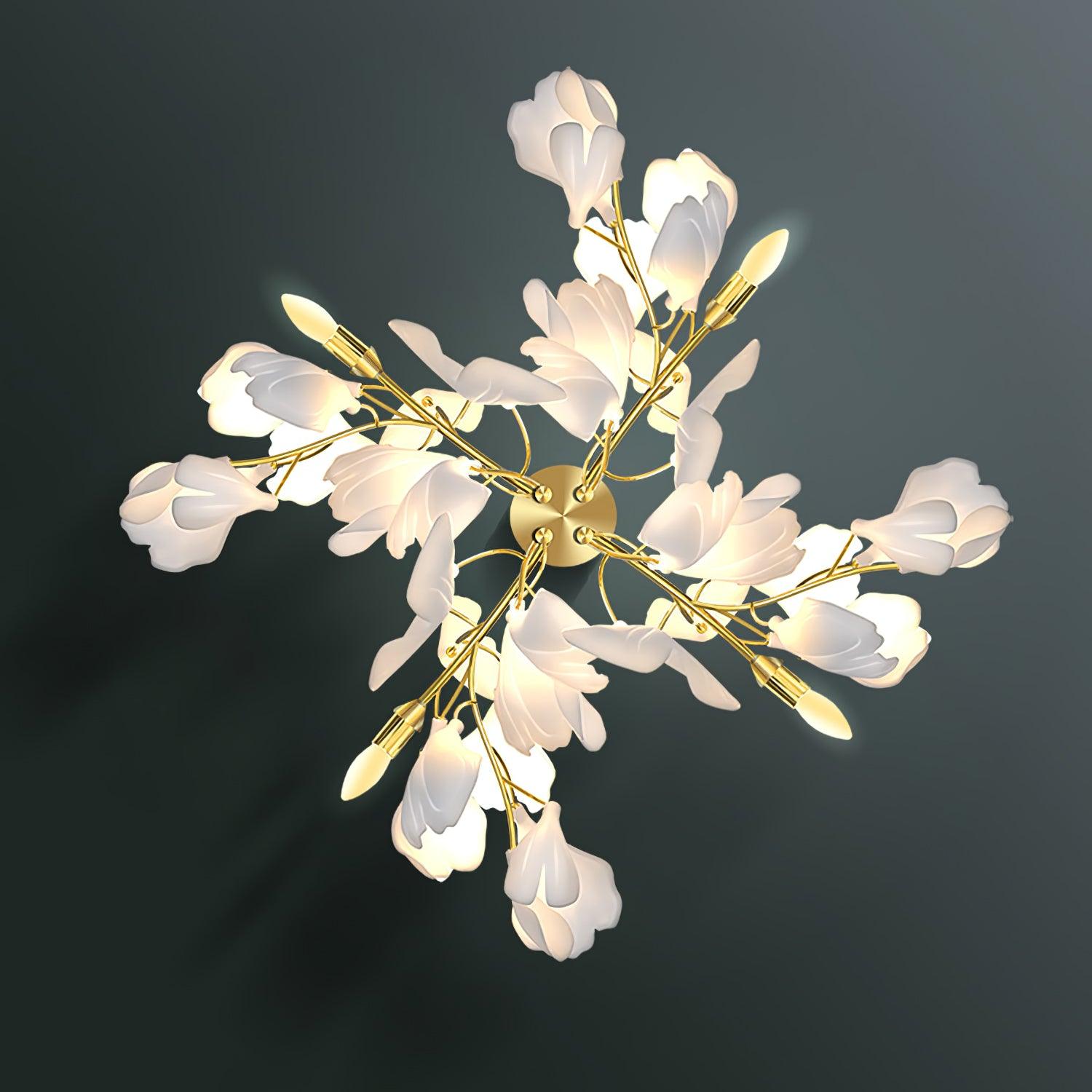 Gavriel Gingko Flowers Ceramics Wall Lamp-Neutral Decor