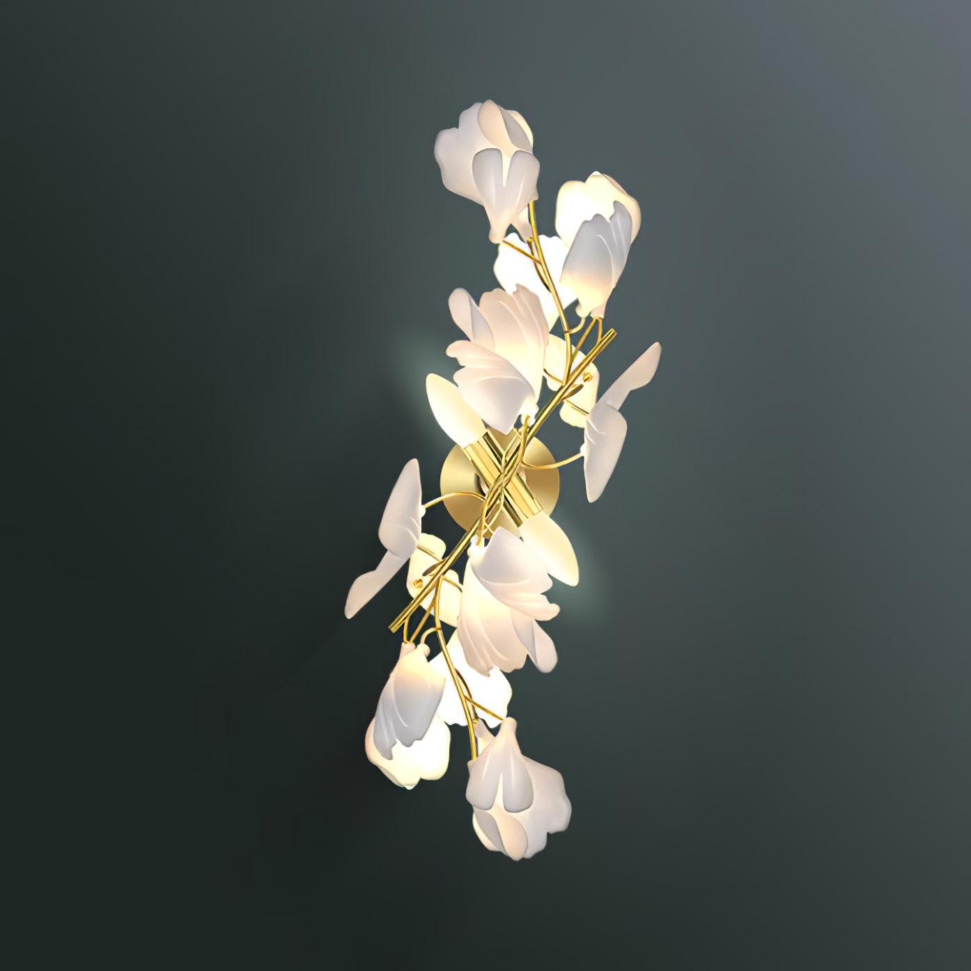 Gavriel Gingko Flowers Ceramics Wall Lamp-Neutral Decor