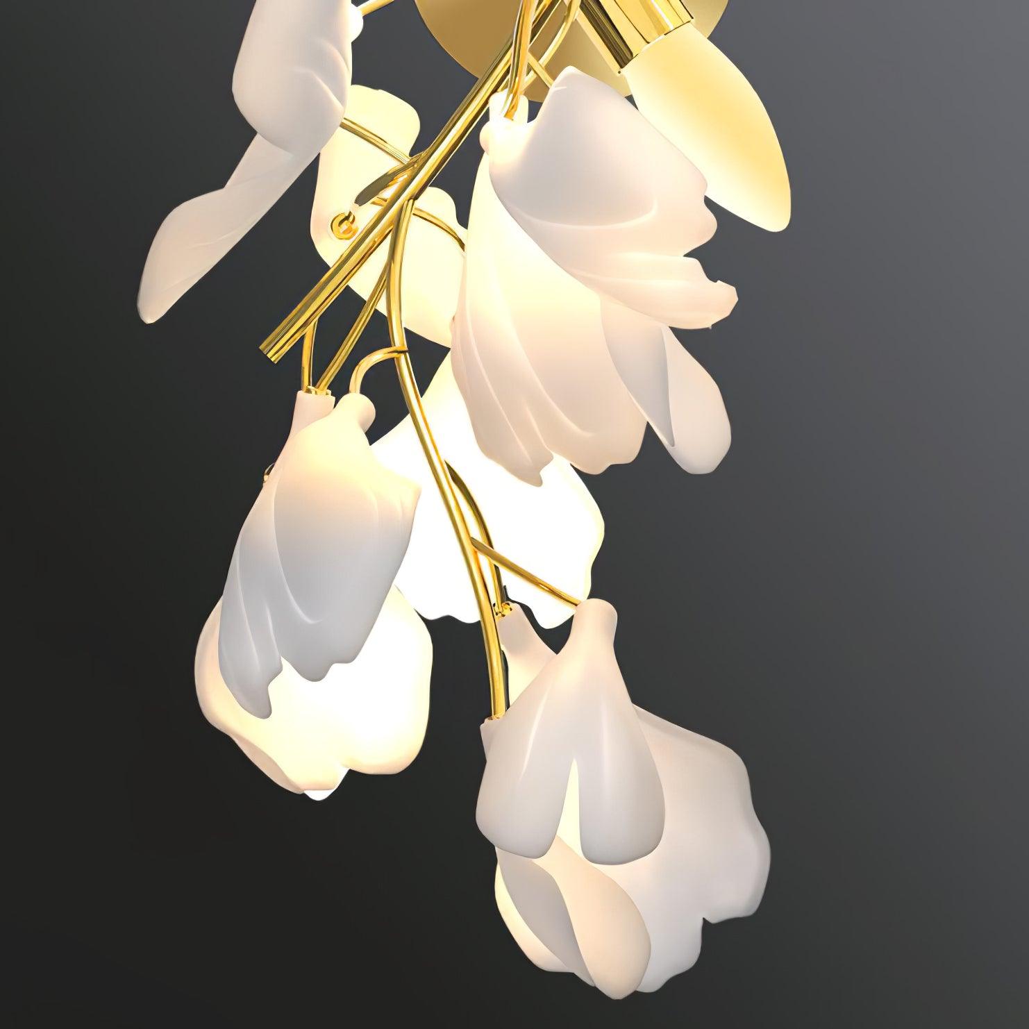 Gavriel Gingko Flowers Ceramics Wall Lamp-Neutral Decor