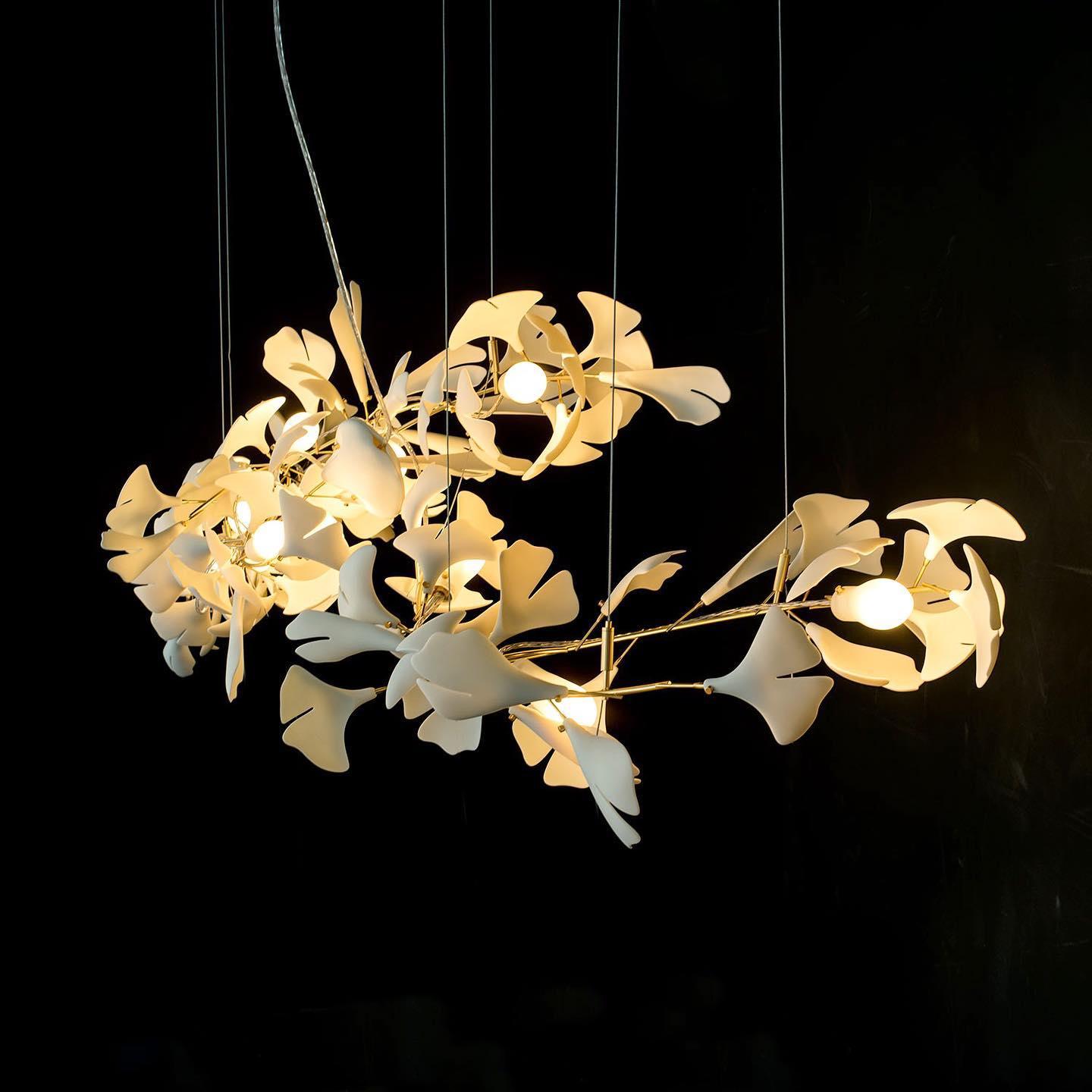 Lustra Chandelier Gingko A Porcelain LED Modern-Neutral Decor