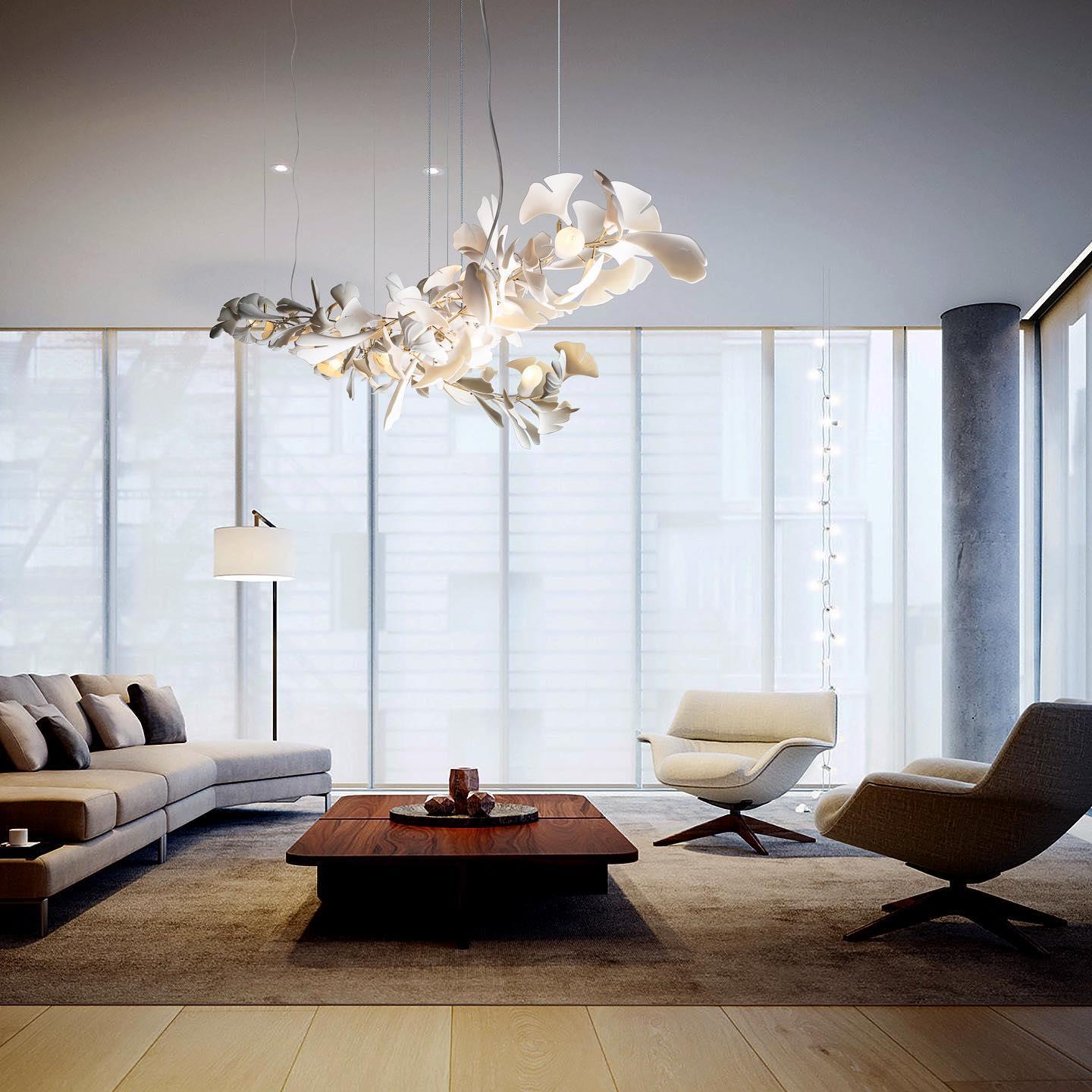 Lustra Chandelier Gingko A Porcelain LED Modern-Neutral Decor