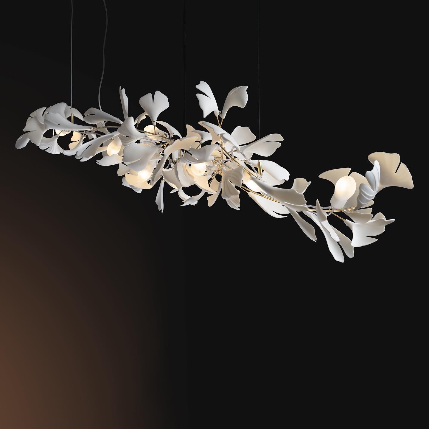 Lustra Chandelier Gingko A Porcelain LED Modern-Neutral Decor