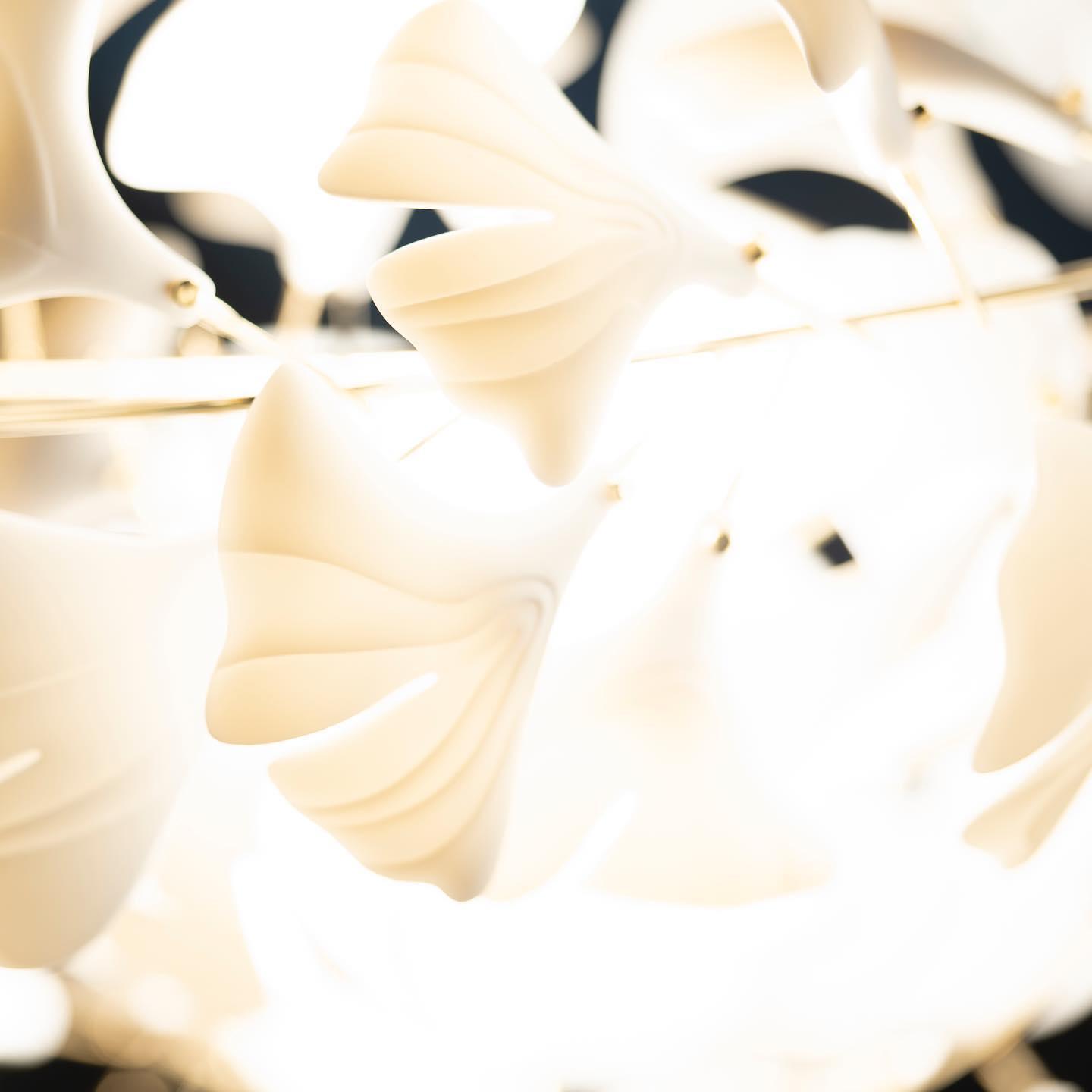 Lustra Chandelier Gingko A Porcelain LED Modern-Neutral Decor