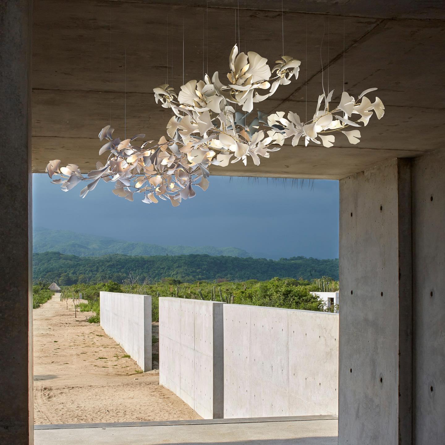 Lustra Chandelier Gingko A Porcelain LED Modern-Neutral Decor