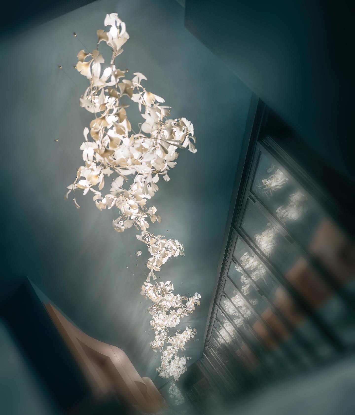 Lustra Chandelier Gingko A Porcelain LED Modern-Neutral Decor