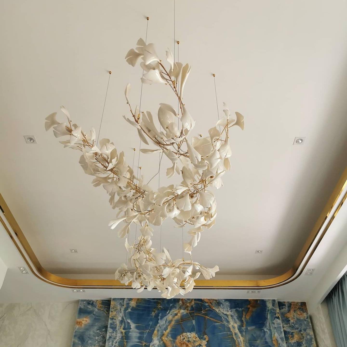Lustra Chandelier Gingko A Porcelain LED Modern-Neutral Decor
