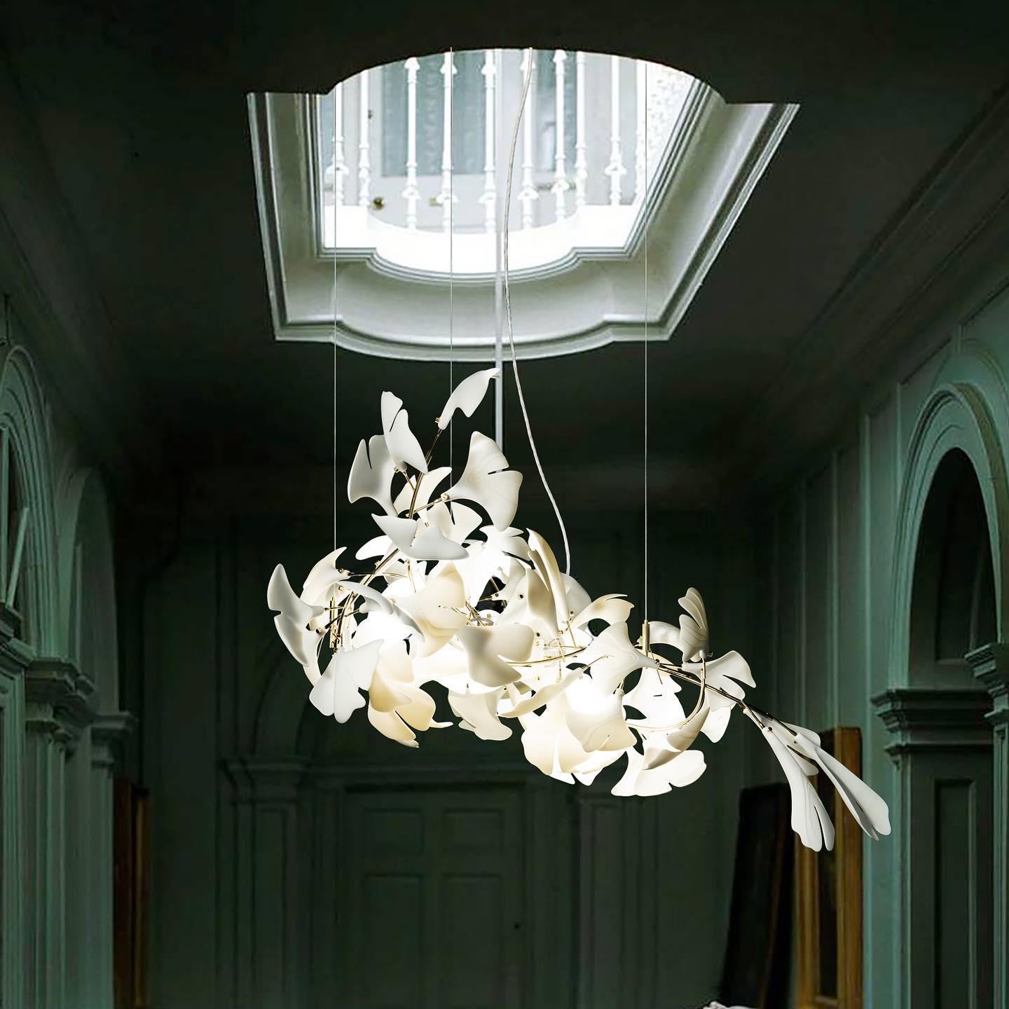 Lustra Chandelier Gingko A Porcelain LED Modern-Neutral Decor
