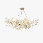 Lustra Chandelier Ceramic Gingko Petal-Neutral Decor
