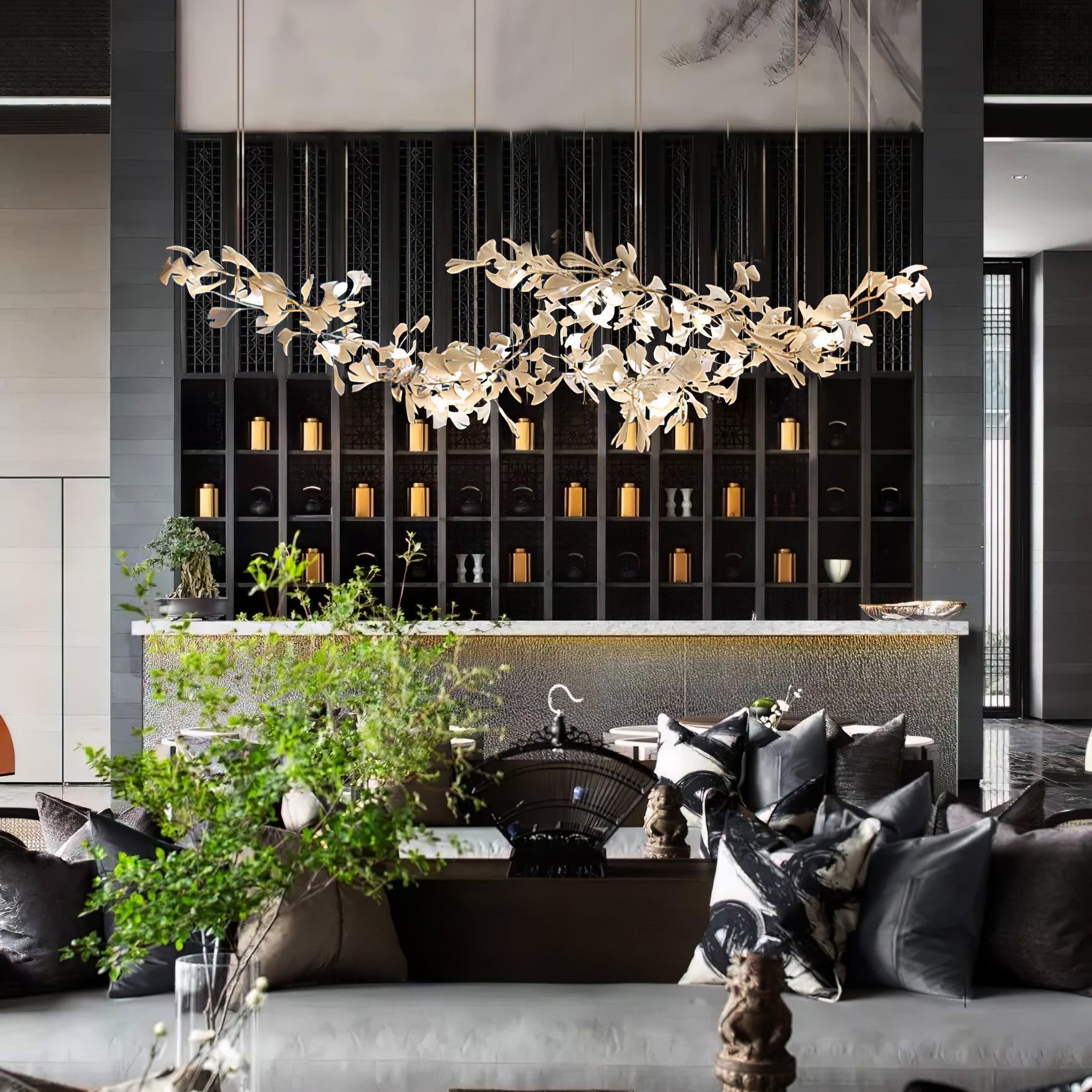 Vashayra Floral Capiz Shell Chandelier-Neutral Decor