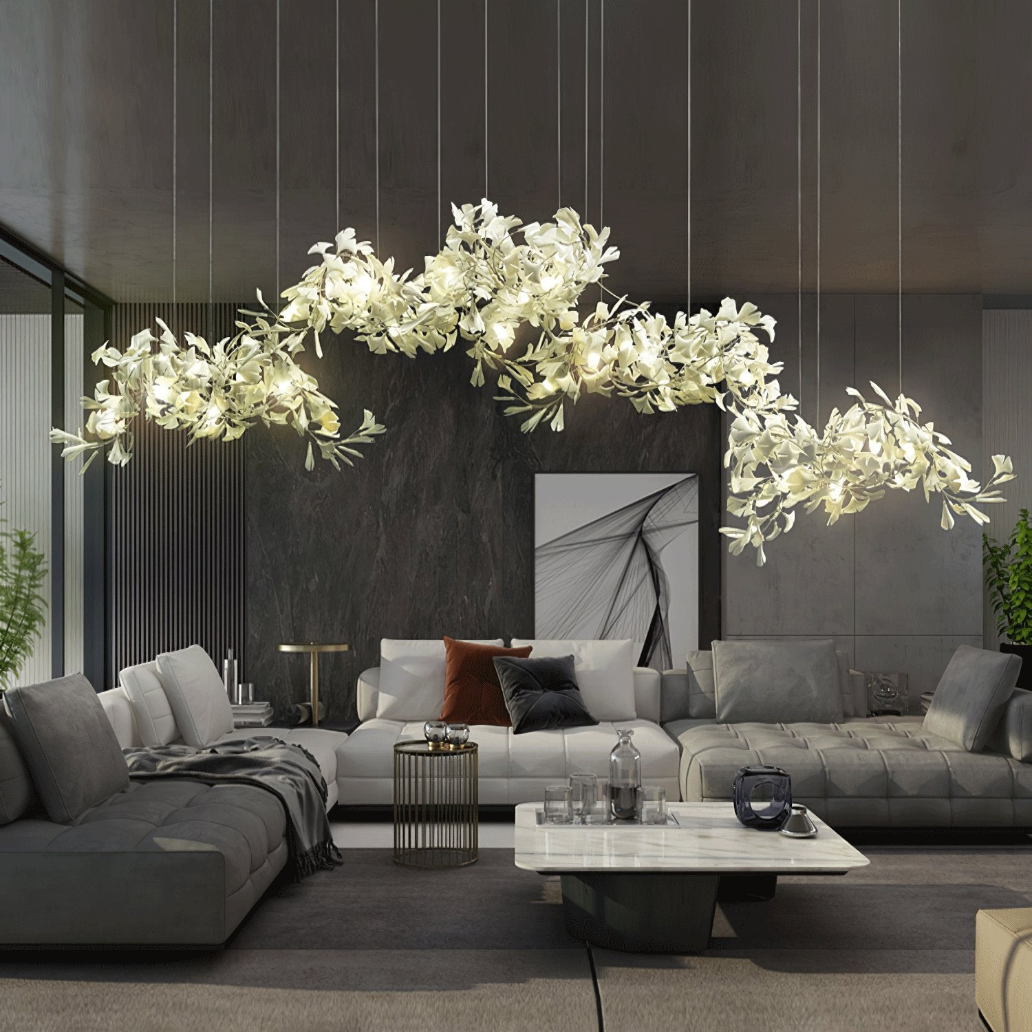 Gingko Chandelier C-Neutral Decor