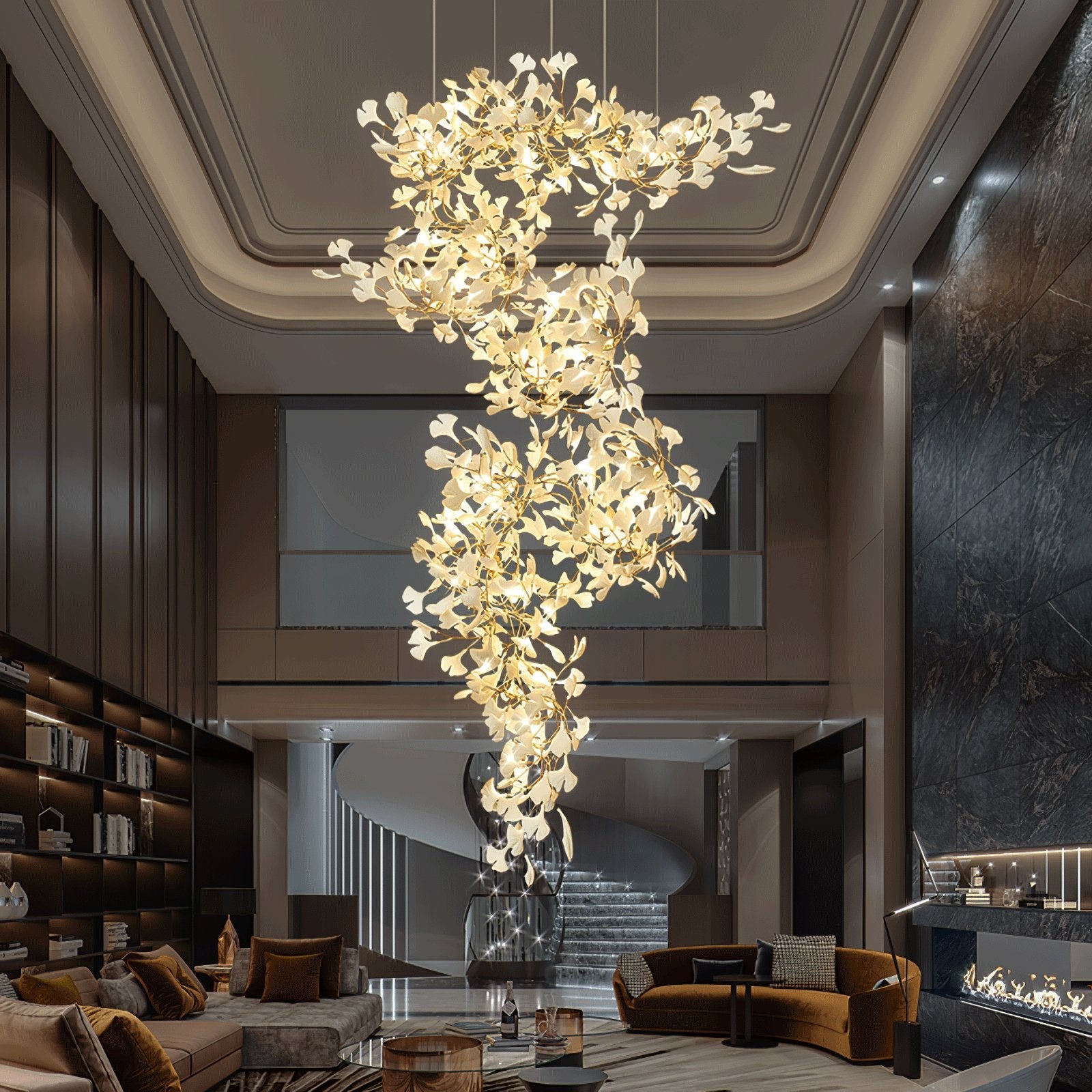 Gingko Chandelier F-Neutral Decor
