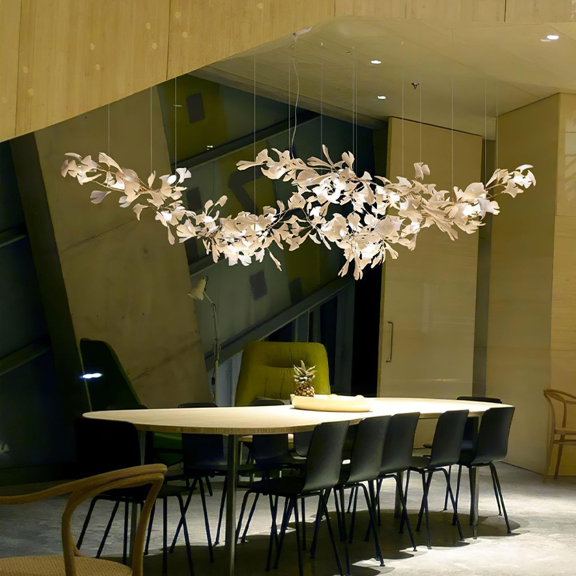 Vashayra Floral Capiz Shell Chandelier-Neutral Decor