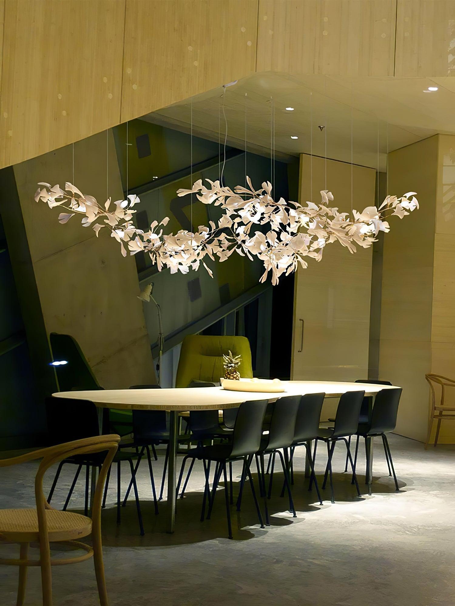 Vashayra Floral Capiz Shell Chandelier-Neutral Decor