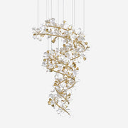 Eloria Cascading Floral Spiral Chandelier