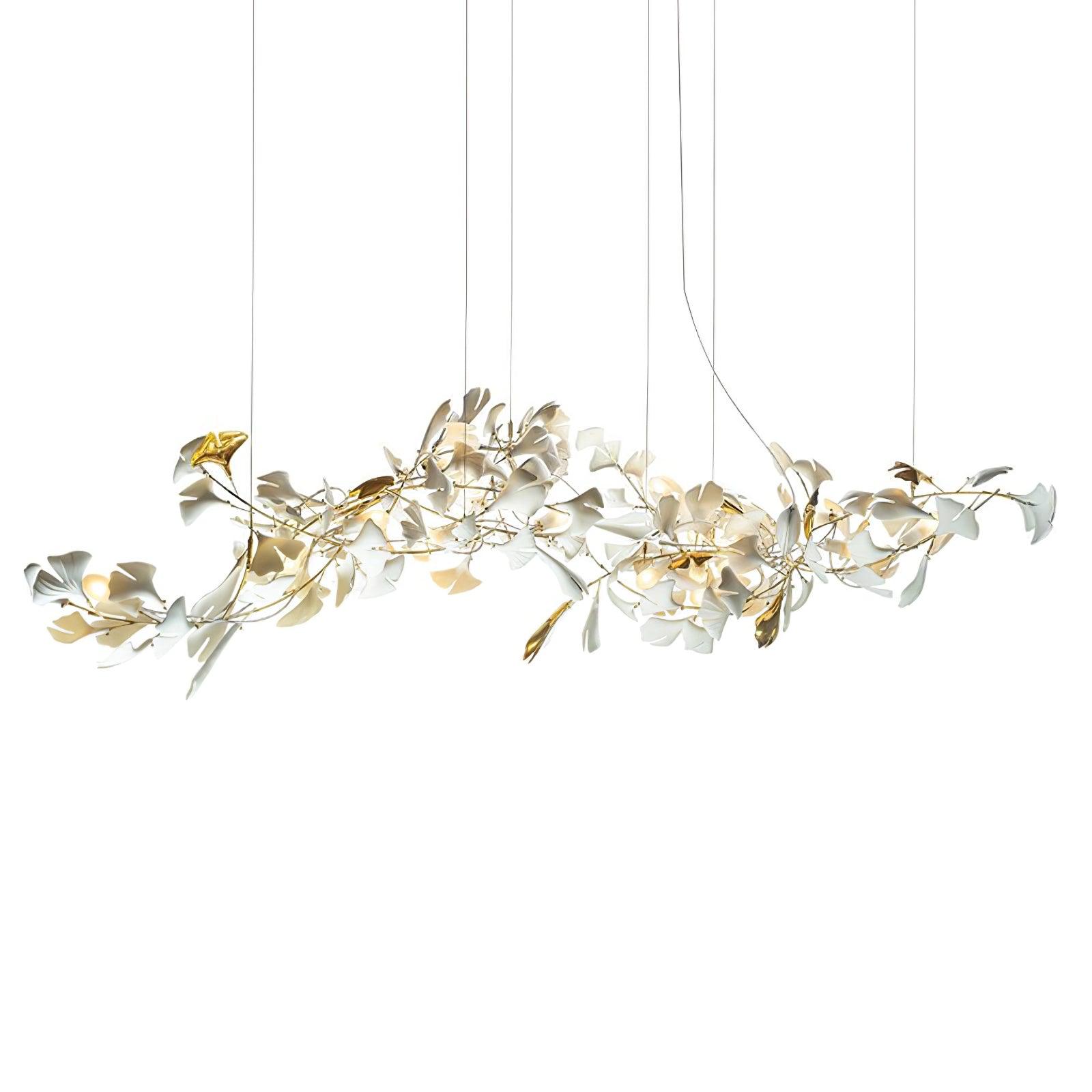 Barvel Leaves Combination Gingko Ceramics Chandeliers-Neutral Decor