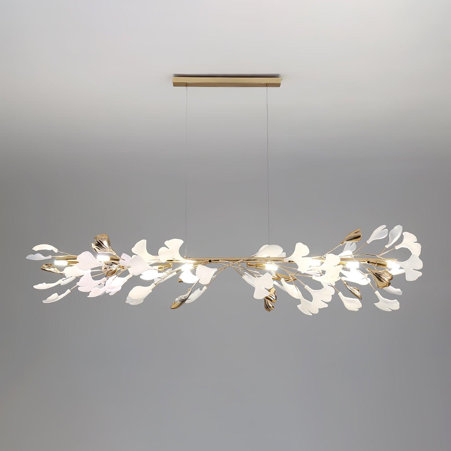 Vixu Postmodern Luxury Gingko Ceramics Chandelier-Neutral Decor
